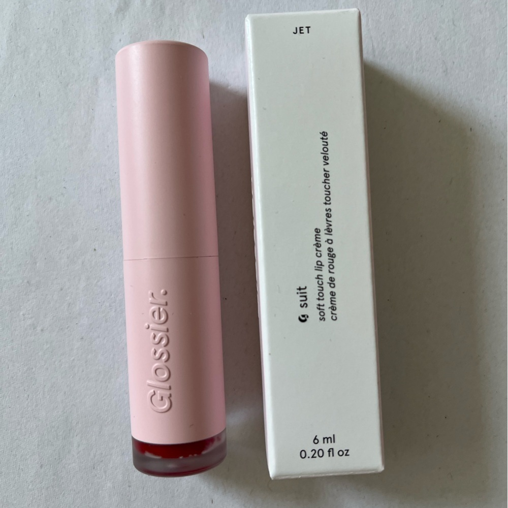 Glossier G Suit Soft touch lip crème color Jet NIB